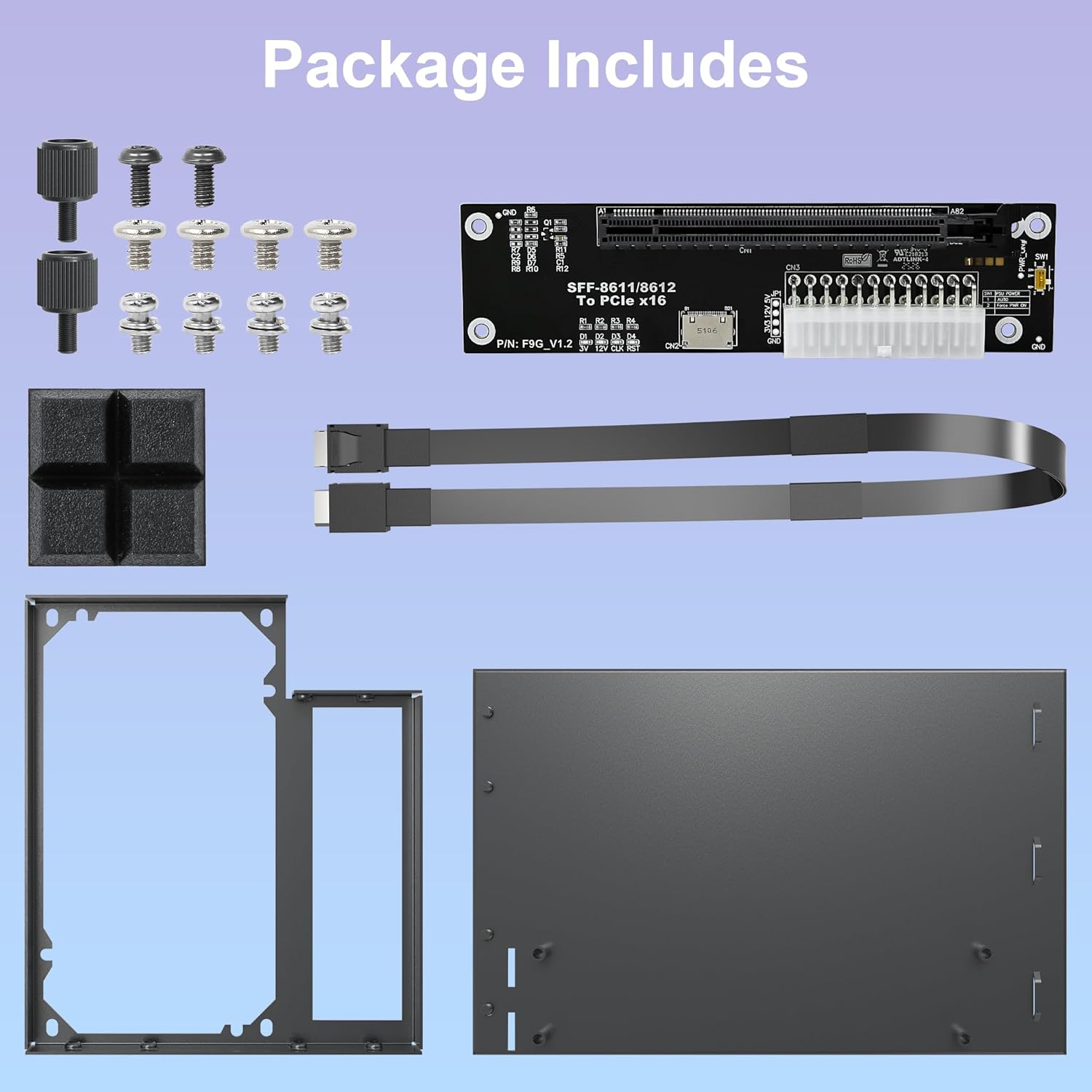 PCIe 4.0 X4 64Gbps EGPU Dock w - đánh giá và giá Oculink Gpu Dock Station
