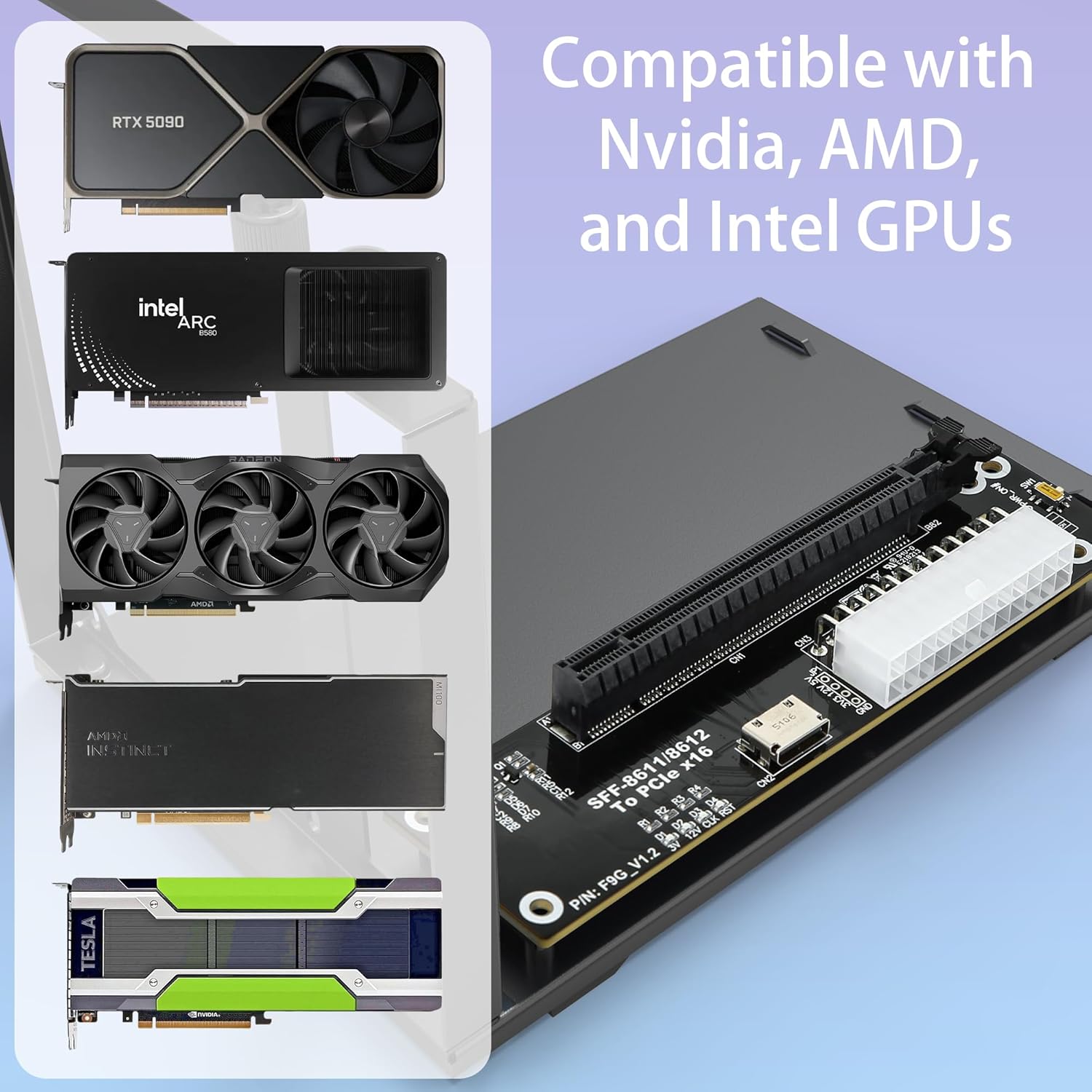 PCIe 4.0 X4 64Gbps EGPU Dock w - đánh giá và giá Oculink Gpu Dock Station